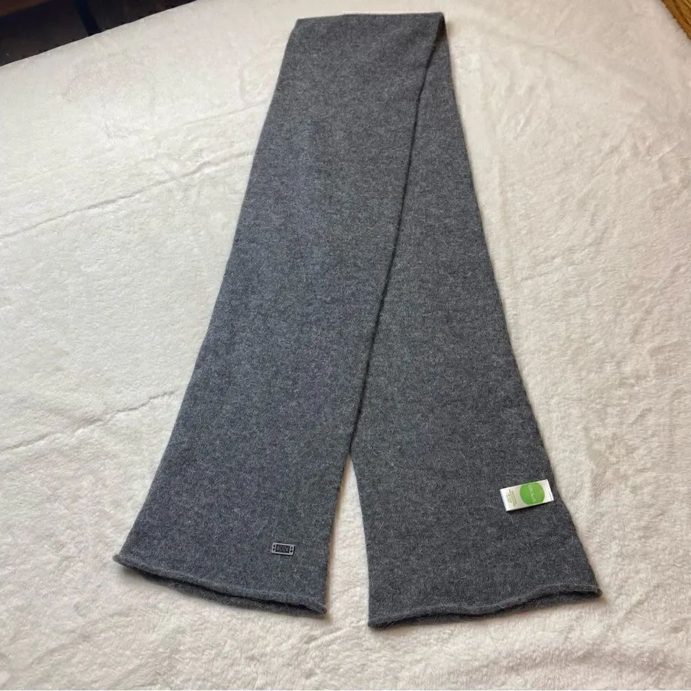 Bula Gray Wool Blend Tubular Scarf
